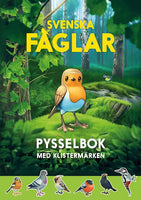 Svenska fåglar, pysselbok med klistermärken