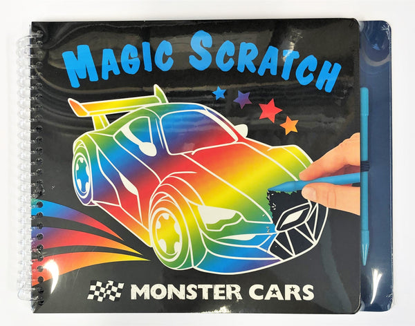 Present: Monster cars scratch book